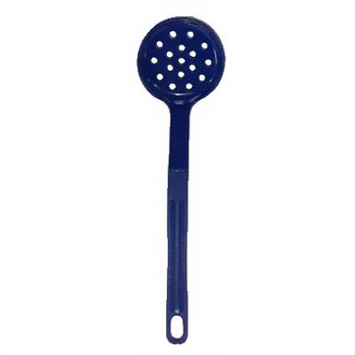 Escumadeira Talher Nylon Cozinha Goumert Utensílio Azul 28Cm