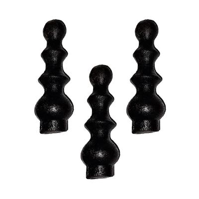 Kit 3 Ponteiras Ponta De Lança Ferro N16 Grade Portão 12Cm