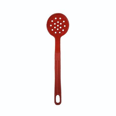 Escumadeira Talher Em Nylon Cozinha Utensílio Vermelho 28Cm