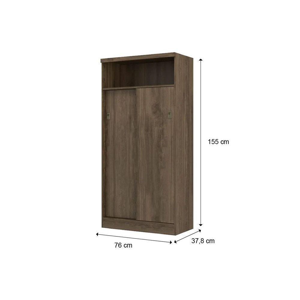 Armário Multiuso Sala 528 c/ 2 Portas de Correr Freijo - Carraro - 2