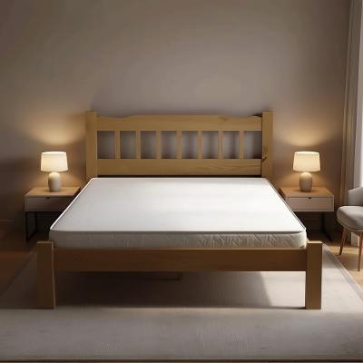 Cama Queen De Casal Nogueira Em Madeira Maciça Reforçada - Nogueira Nogueira