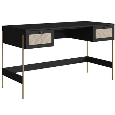 Escrivaninha Com Pés Metálicos Oslo - Nero