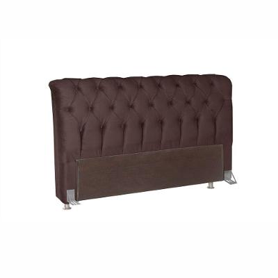 Cabeceira Sofistic Estofada 160cm Bom Pastor Marrom