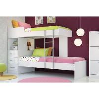 Colchão Pérola Polar (2un) + Guarda Roupa Veneza Luxo + Beliche Plus Branco - 7