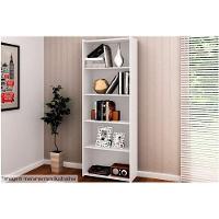 Estante Livreiro Casal ESM201 c/ 4 Prateleiras Rustico - Movelbento - 1