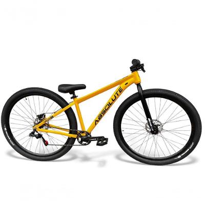 Bicicleta Aro 29 Absolute Nero 5 Freeride K7 Single Freio Hidraulico Shimano Mt200 Garfo Rigido Amarelo