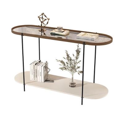 Buffet Aparador Alamanda Castanho Com Off White Pe Preto - Moveis Jb