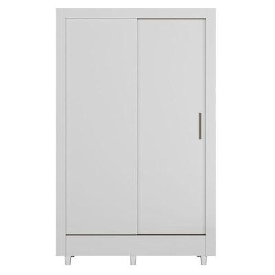 Guarda Roupa Belgica 2 Portas De Correr Branco Brilho - Santos Andirá