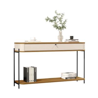Buffet Aparador Tucupi Off White Com Nature Pe Preto - Moveis Jb