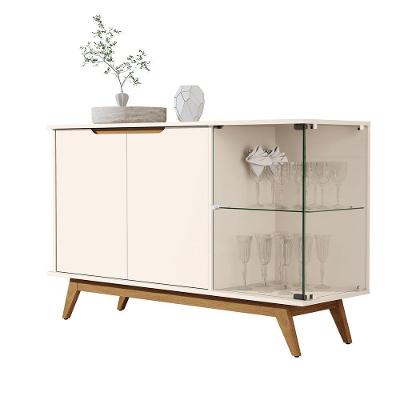 Buffet Aparador Tucuma 3 Portas Off White - Moveis Jb