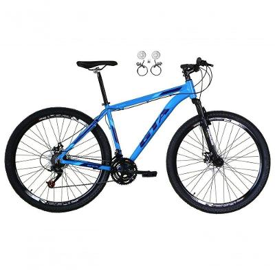 Bicicleta Aro 29 Gta Start Freio Hidráulico 21v Alumínio Mountain Bike Garfo Suspensão Azul Tamanho 19