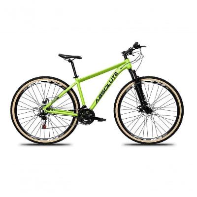 Bicicleta Aro 29 Absolute Nero 5 Alumínio Mountain Bike 24v Freio A Disco Garfo Suspensão Verde Tamanho 21