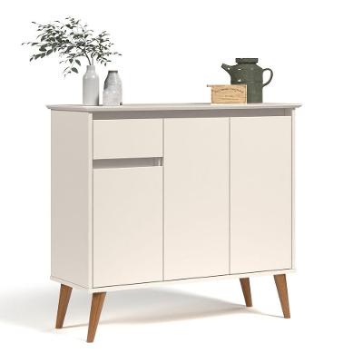 Aparador Veneza Off White Com Freijo