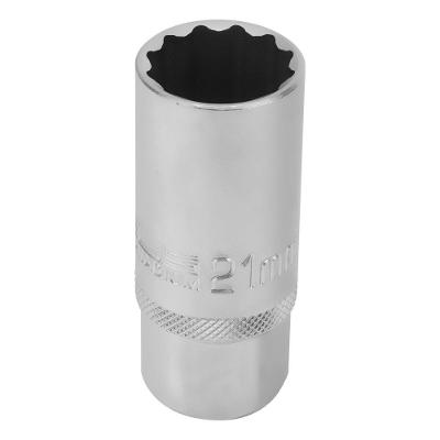 Soquete Vela 1/2'' 21mm Crv Hexagonal Stels Automotivo