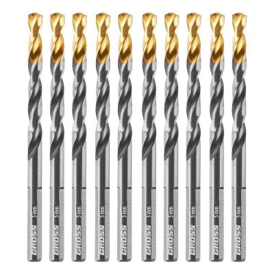Broca Aço Rápido 5mm 10pcs Profissional Metal Gross