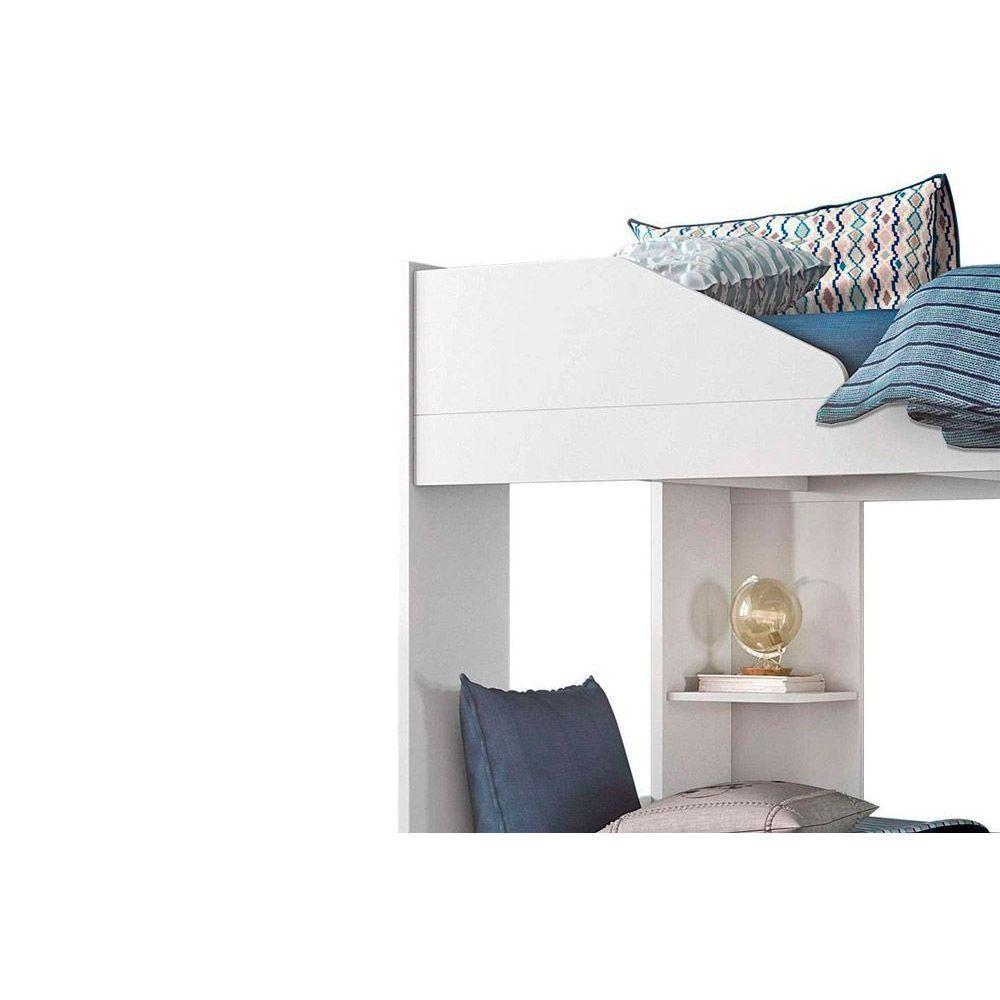 Colchão Physical Ortobom (3un) + Beliche Indy c/ Auxiliar Branco - 8