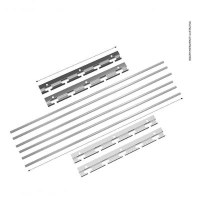 Suporte em Inox para Churrasqueira e 6 Barras de Aluminio 1m
