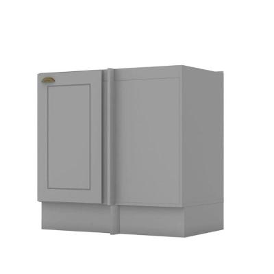 Balcão C361 Americana Canto Reto Com 1 Porta Sem Tampo Henn Cinza