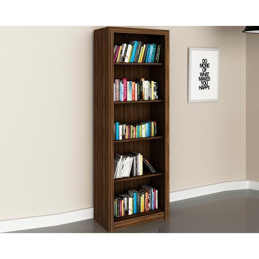 Estante Livreiro de Escritório ME4104 c/ 4 Prateleiras Nogal - Tecno Mobili - 1