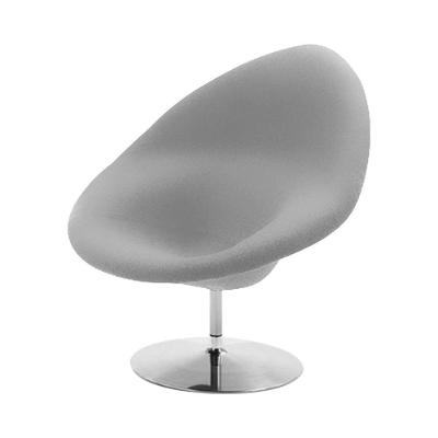 Poltrona Design Gondula Suede Cinza