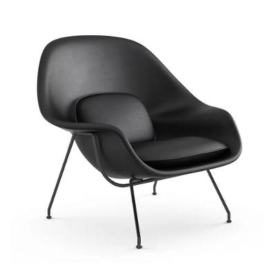 Poltrona Womb Chair Sem Puff Base Preta Sintético Preto