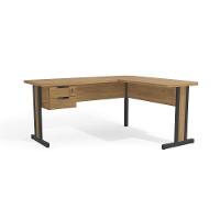 Mesa Canto p/Escritório 1170A c/ 2 Gavetas Itapuã - Kappesberg - 1