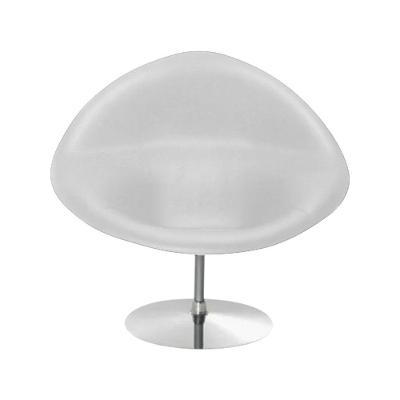 Poltrona Design Gondula Couro Natural Branco