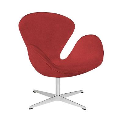 Poltrona Swan Office Giratória Suede Vermelho