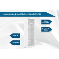 Estante Livreiro Solteiro ME4104 c/ 4 Prateleiras Amêndoa - Tecno Mobili - 2