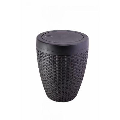 Cesto Rattan 7,5 Litros Preto - Aquaplas