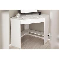 Mesa Canto p/Escritório ME4169 c/ 1 Gaveta Branco - Tecno Mobili - 2