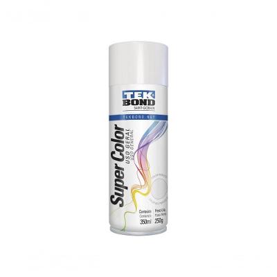 Tinta Spray Tekbond Uso Geral Gelo 350Ml/250G C/6 Pcs