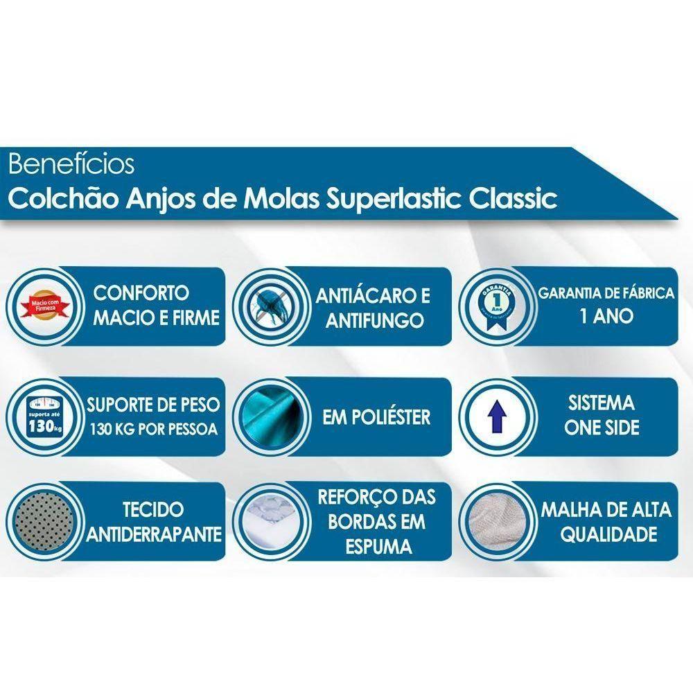 Colchão Casal Molas Superlastic  Classic Euro Pillow (138x188x26) - Anjos - 7