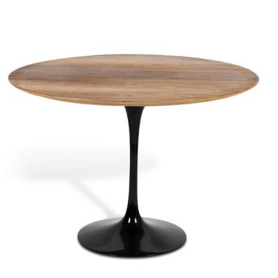 Mesa de Jantar Tulipa Saarinen Redonda 100cm Preto