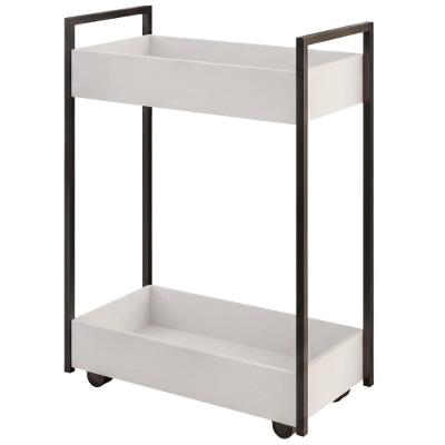 Carrinho Organizador Multiuso 2 Cestos Eratto Moveis Branco