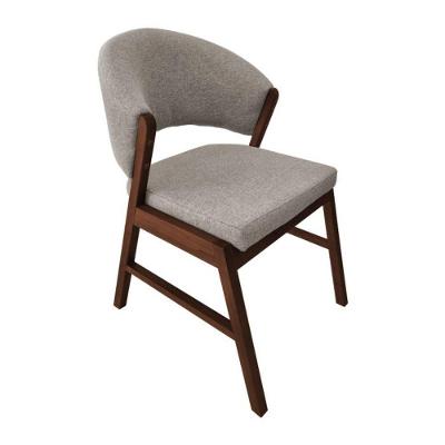 Cadeira De Jantar Madeira Maciça Débora Linho Premium Mel Bege Linho