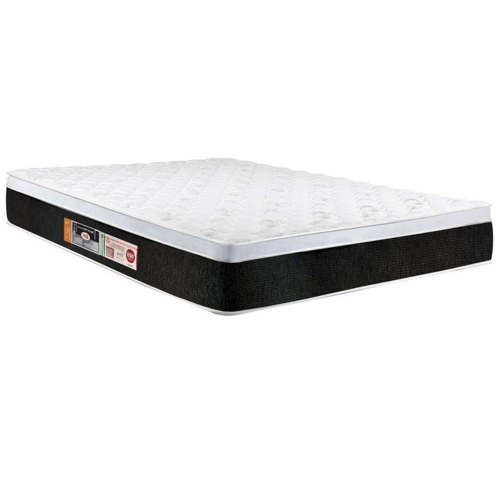 Colchão Queen Espuma D45 Black White AIR Euro Pillow (158x198x23) - Castor - 1