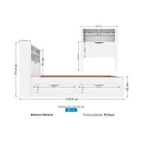 Colchão Solteiro Light D33 Ortobom + Cama Invicta C/ 2 Gavetas Branco - 7