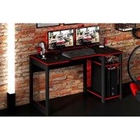 Mesa Computador Gamer ME4152 Preto/Vermelho - Tecno Mobili - 1