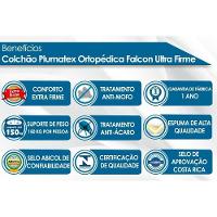 Colchão Casal Espuma Compact AG 65 / D28 / Falcon Ultra Firme Euro Pillow (138x188x24) - Plumatex - 2