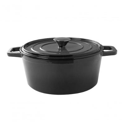 Caçarola Haus Concept 24cm 3,6 Litros Cinza - Ferro Fundido Com Espessura De 4mm - Linha Saute Cinza