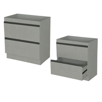 Balcão De Cozinha 80cm Com 2 Gavetas Planejado Multiuso Resistente Concreto