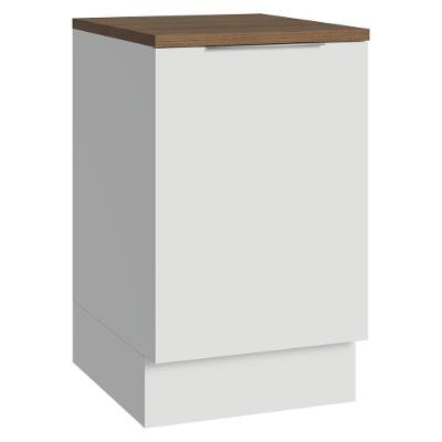Balcão De Cozinha 50cm 1 Porta Bbr Stella Madesa Branco/rustic