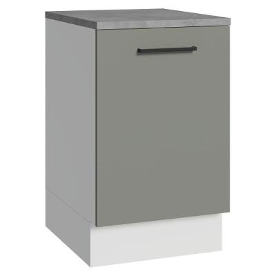 Balcão De Cozinha 50cm 1 Porta Agata Madesa Branco/cinza