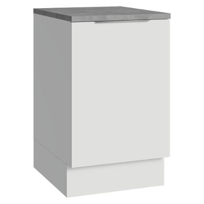 Balcão De Cozinha 50cm 1 Porta Branco Stella Madesa Branco