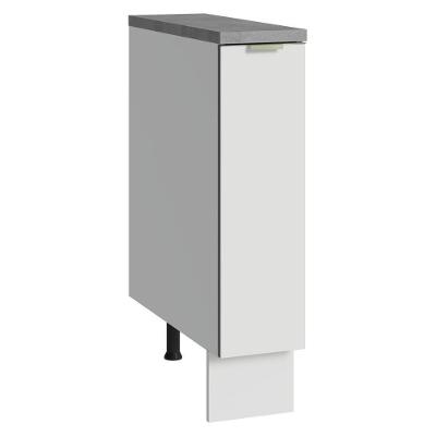 Balcão Porta-temperos 20cm 1 P C/ Tampo B Veludo Lux Madesa Branco/branco Veludo