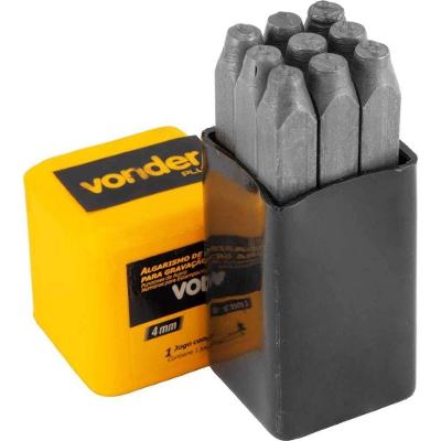 Algarismo De Aço Para Gravação, 4 Mm, Vonder Plus Ostenvonder