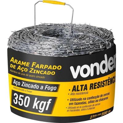Arame Farpado 350 Kgf, 500 M, Vonder Ostenvonder