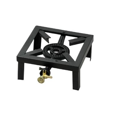 Fogao Semi Industrial Portatil Alta Pressao 1 Boca Fogareiro Com Queimador A Gás Glp Ferro Fundido Camping Lanchonete