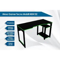 Mesa Computador Gamer ME4152 Preto/Vermelho - Tecno Mobili
